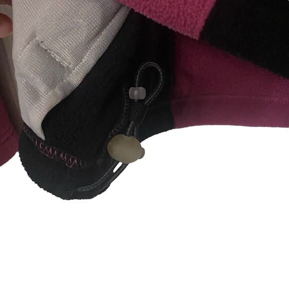 The North Face Womens Size Medium TKA 200 Full Zip Fleece Jacket Pink Black - Picture 12 of 14
